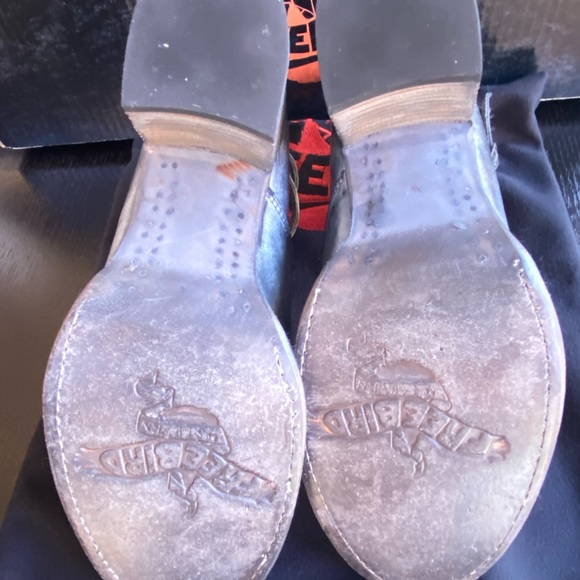 NWOB Freebird by Steven Randi Heels Black Leather Size 9 - Worn once in house - Picture 6 of 14